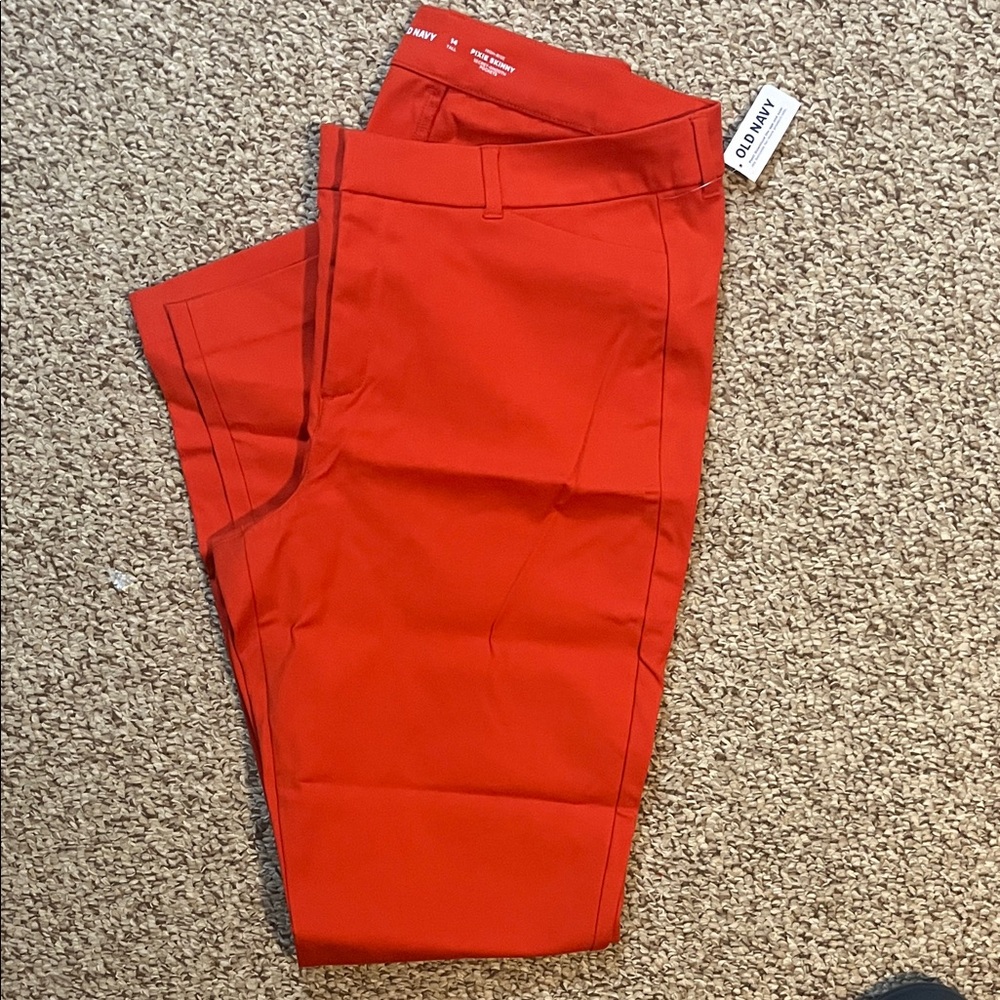 Old Navy Bold Red Pixie Skinny Pants